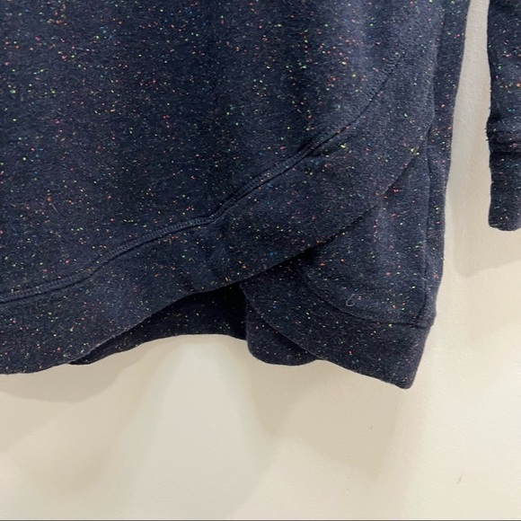 speckled Sweatshirt w/ Tulip Cut on Front - Picture 3 of 6